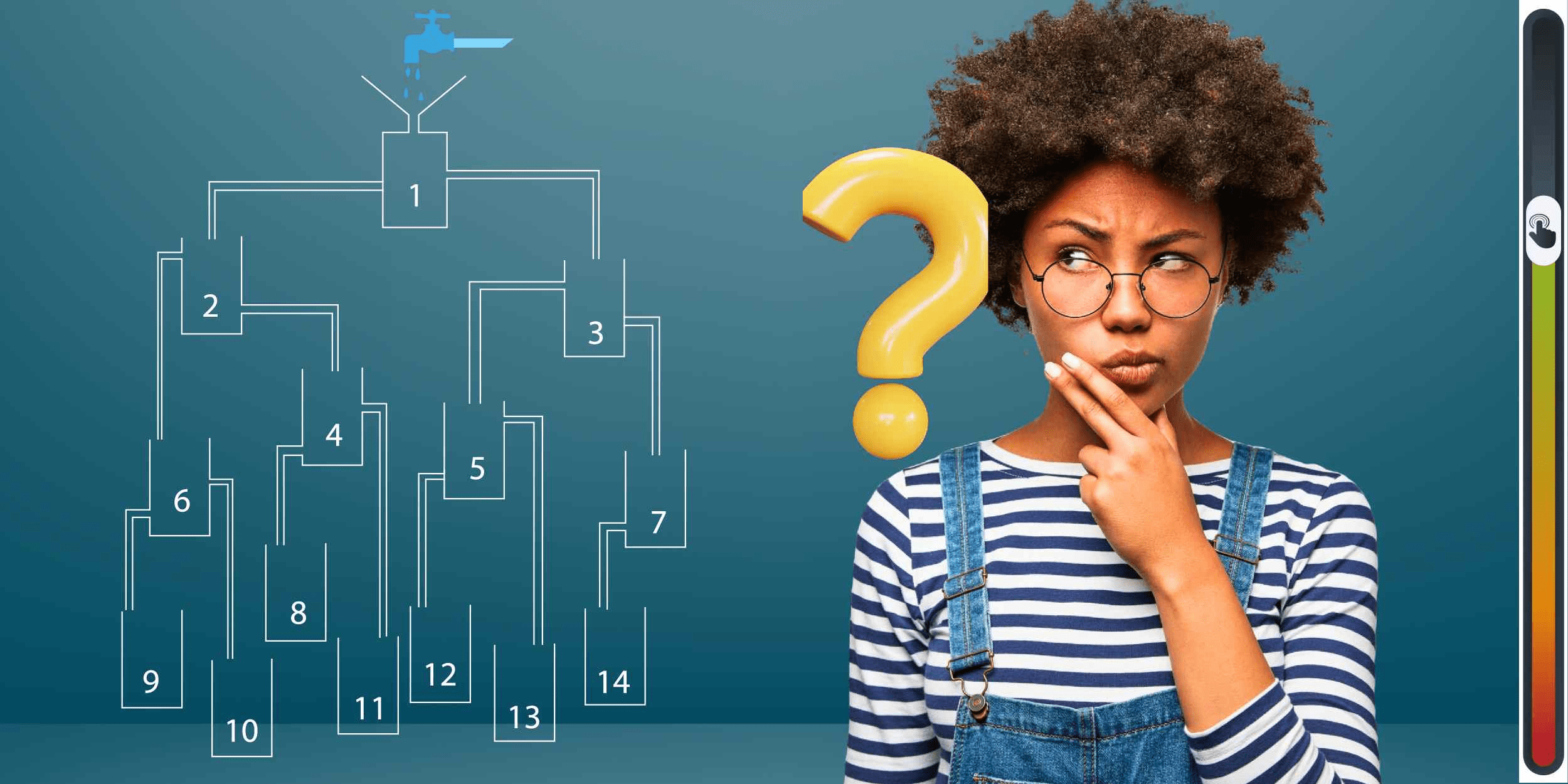 Test logiky: Otestujte si svoje IQ tak, že zistíte, ktorá nádoba sa naplní ako prvá!